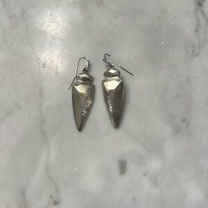 Kendra Scott, silver drop earrings